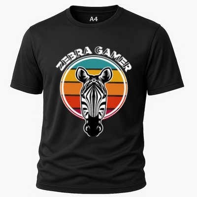 Zebra Gamer Gaming Graphic Design For Gamer Performance Shirt
