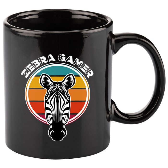 Zebra Gamer Gaming Graphic Design For Gamer 11oz C Handle Ceramic Mug