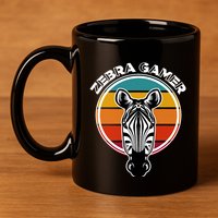 Zebra Gamer Gaming Graphic Design For Gamer 11oz C Handle Ceramic Mug