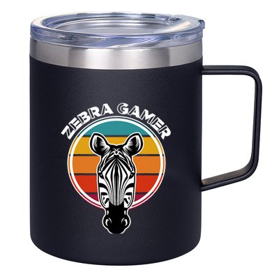 Zebra Gamer Gaming Graphic Design For Gamer 12oz Stainless Steel Coffee Mug