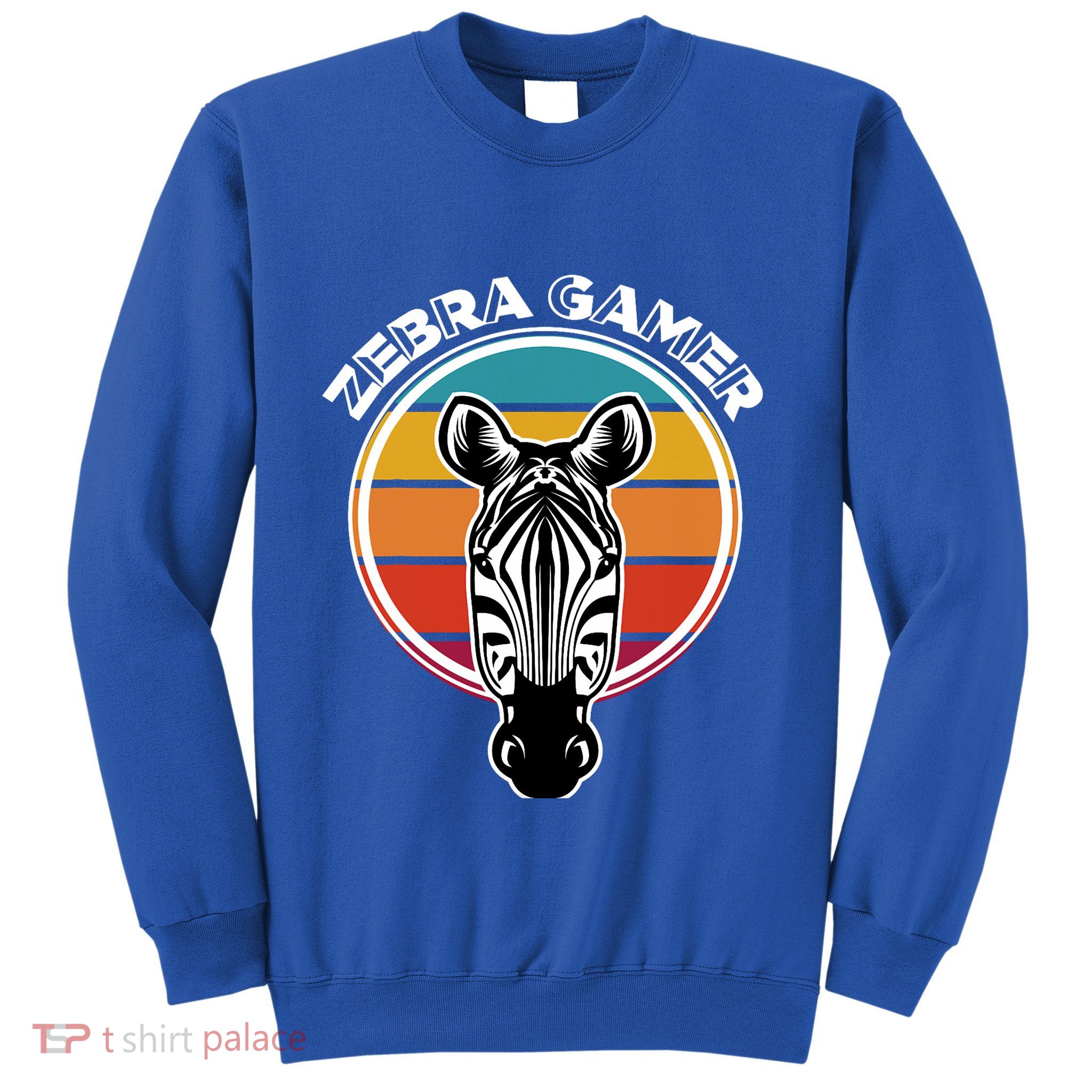 Zebra Gamer Gaming Graphic Design For Gamer Sweatshirt