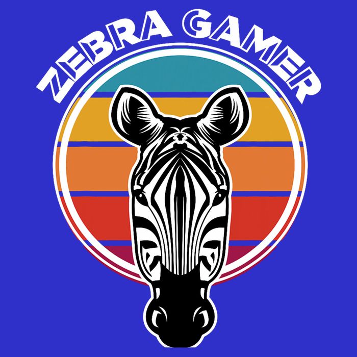 Zebra Gamer Gaming Graphic Design For Gamer Button