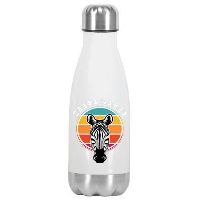 Zebra Gamer Gaming Graphic Design For Gamer Stainless Steel Insulated Water Bottle