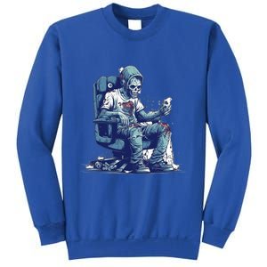 Zombie Gamer Halloween Costume Gaming Videogame Controller Cool Gift Sweatshirt