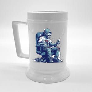 Zombie Gamer Halloween Costume Gaming Videogame Controller Cool Gift Beer Stein