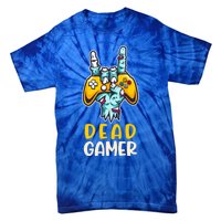 Zombie Gamer Halloween Video Game Skeleton Dia De Muertos Funny Gift Tie-Dye T-Shirt