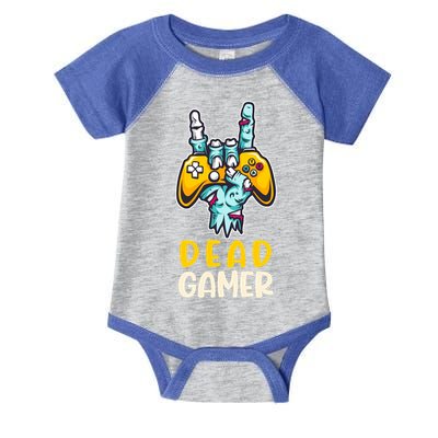 Zombie Gamer Halloween Video Game Skeleton Dia De Muertos Funny Gift Infant Baby Jersey Bodysuit