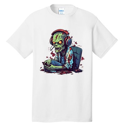 Zombie Gamer Halloween Costume Gaming Video Game Controller Tall T-Shirt