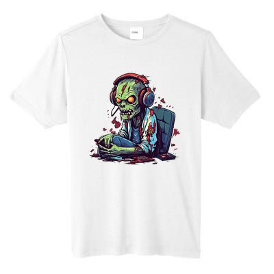 Zombie Gamer Halloween Costume Gaming Video Game Controller Tall Fusion ChromaSoft Performance T-Shirt