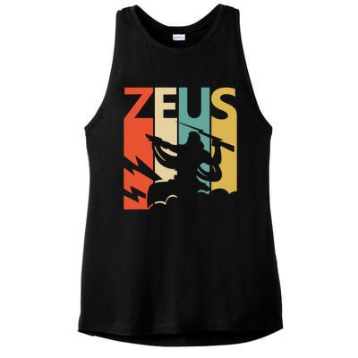 Zeus God Of Thunder Greek Mythology Gift Ladies PosiCharge Tri-Blend Wicking Tank