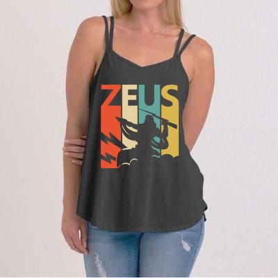 Zeus God Of Thunder Greek Mythology Gift Women's Strappy Tank