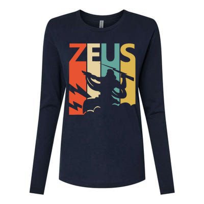 Zeus God Of Thunder Greek Mythology Gift Womens Cotton Relaxed Long Sleeve T-Shirt