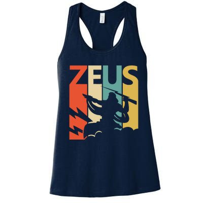 Zeus God Of Thunder Greek Mythology Gift Women's Racerback Tank