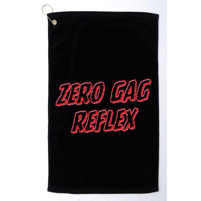 Zero Gag Reflex Meme Funny Bachelorette Party Golf Towel