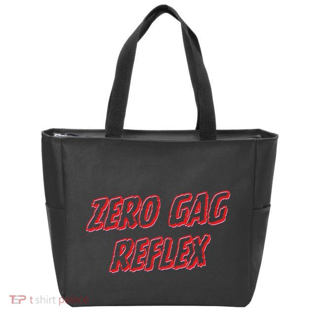 Zero Gag Reflex Meme Funny Bachelorette Party Zip Tote Bag
