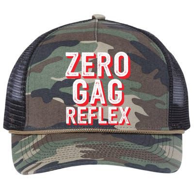 Zero Gag Reflex Meme Funny Bachelorette Party Retro Rope Trucker Hat Cap