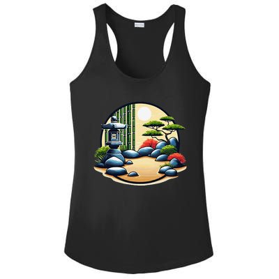 Zen Garden Tranquility Graphic S26 Ladies PosiCharge Competitor Racerback Tank