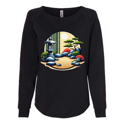 Zen Garden Tranquility Graphic S26 Womens California Wash Sweatshirt