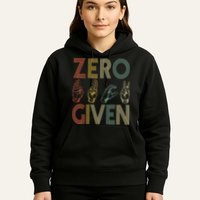 Zero Given Vintage 0 Fucks Given Sign Language Hoodie