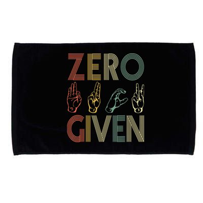 Zero Given Vintage 0 Fucks Given Sign Language Microfiber Hand Towel