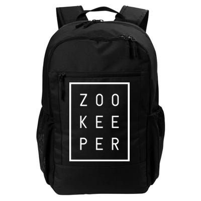 Zookeeper Gifts White Text Zoo Keeper Minimalist Backpack