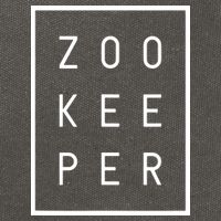 Zookeeper Gifts White Text Zoo Keeper Minimalist Cotton Canvas Backpack