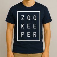 Zookeeper Gifts White Text Zoo Keeper Minimalist T-Shirt
