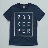 Zookeeper Gifts White Text Zoo Keeper Minimalist T-Shirt