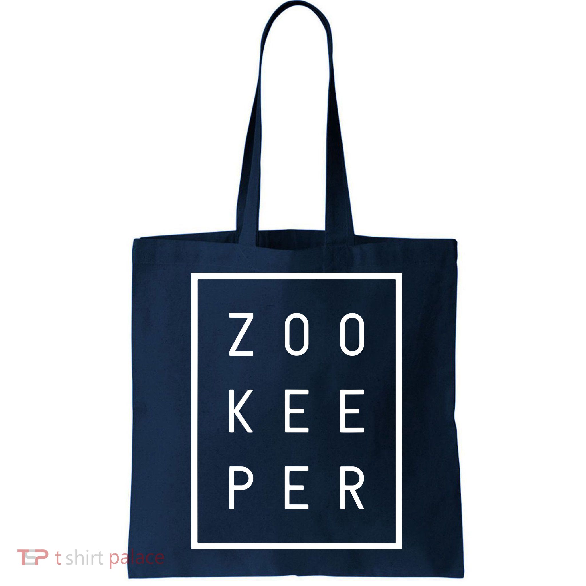 Zookeeper Gifts White Text Zoo Keeper Minimalist Bag