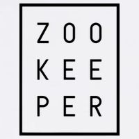 Zookeeper Gifts White Text Zoo Keeper Minimalist Garment-Dyed Sweatshirt