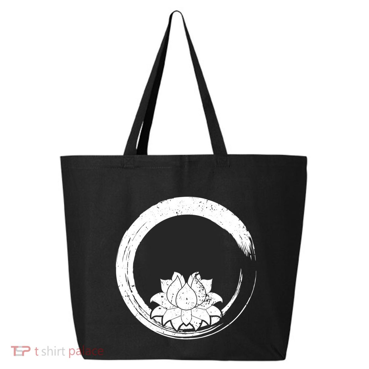 Zen Gift Zen Circle Lotus Flower Yoga Meaningful Gift 25L Jumbo Tote
