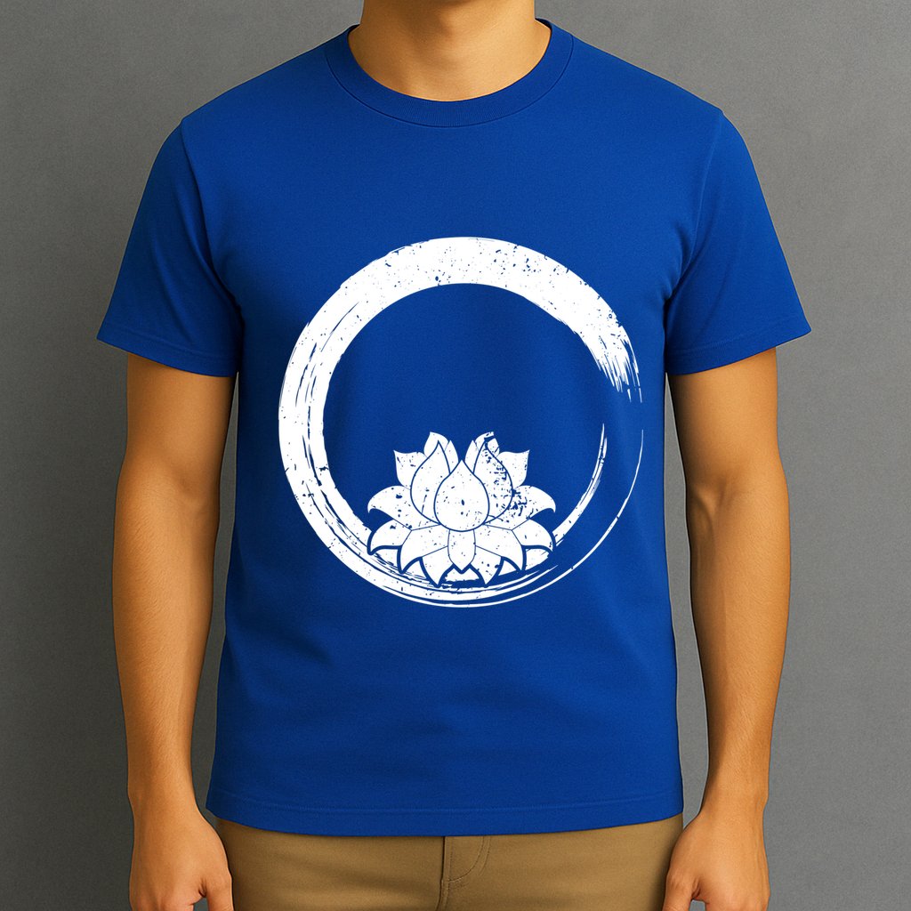 Zen Gift Zen Circle Lotus Flower Yoga Meaningful Gift T-Shirt