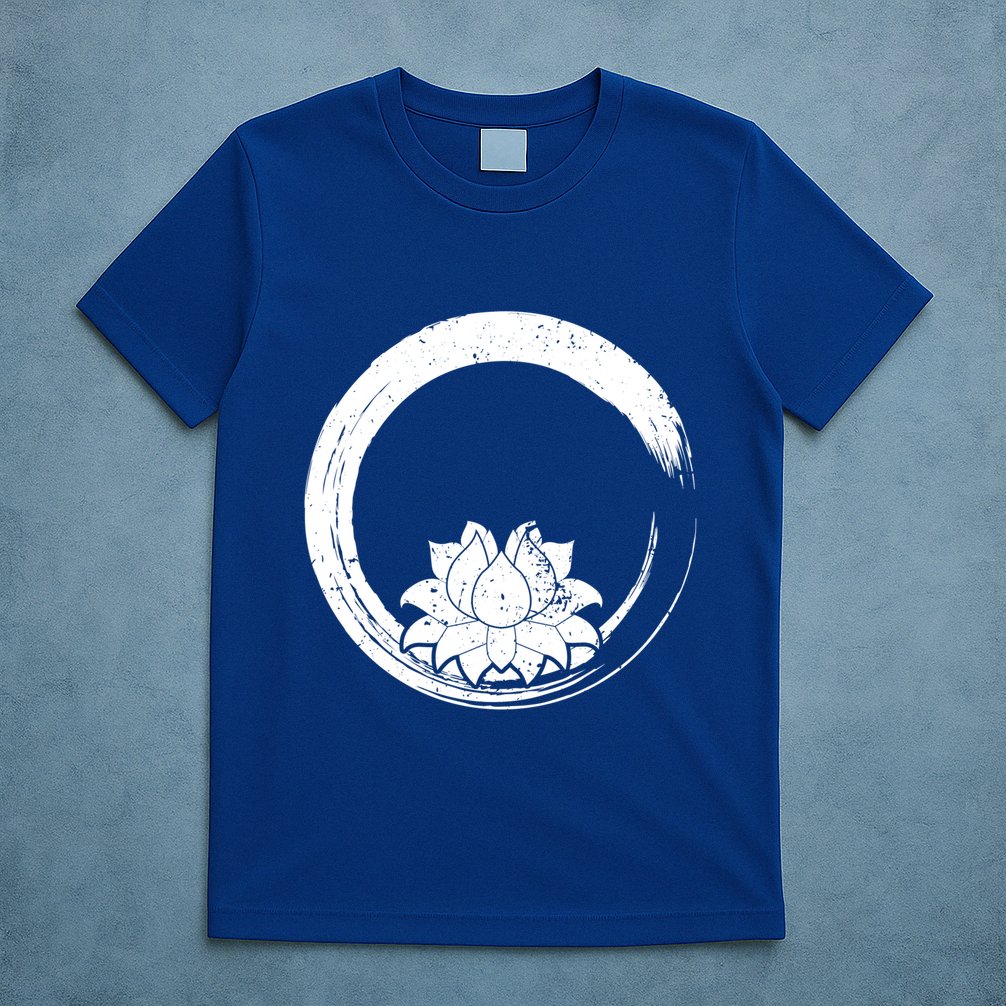 Zen Gift Zen Circle Lotus Flower Yoga Meaningful Gift T-Shirt