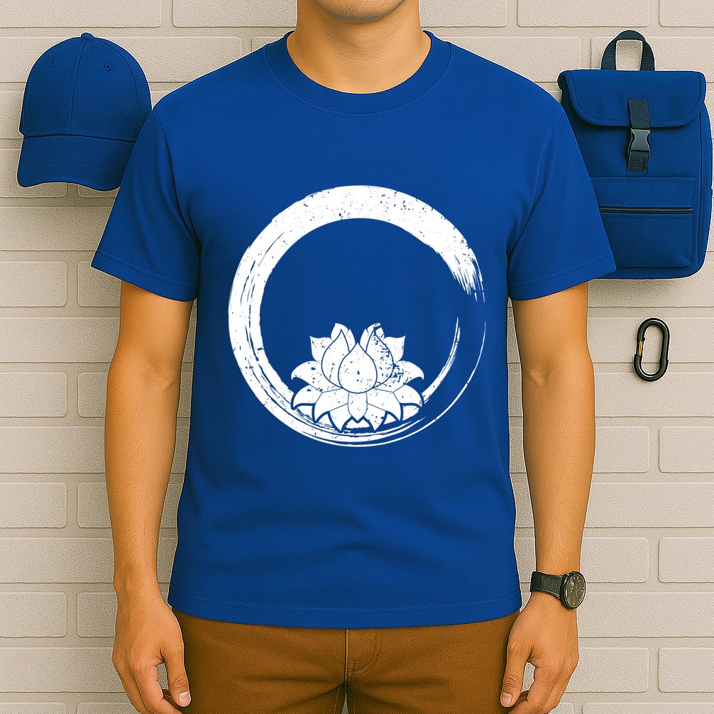Zen Gift Zen Circle Lotus Flower Yoga Meaningful Gift T-Shirt