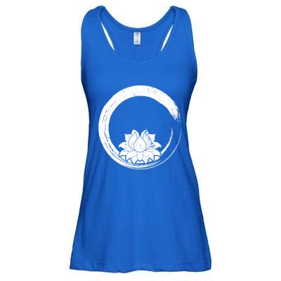 Zen Gift Zen Circle Lotus Flower Yoga Meaningful Gift Ladies Essential Flowy Tank