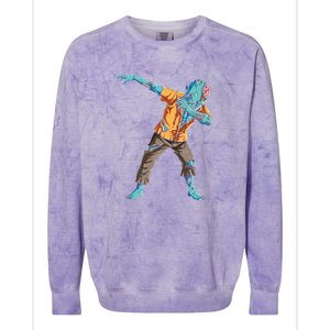 Zombie Halloween Costume Funny Colorblast Crewneck Sweatshirt