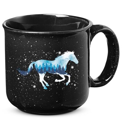 Zaml Horse Christmas Pajama Merry Xmas Riding Horse Lover Gift 15oz Campfire Ceramic Mug