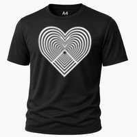 Zen Heart - Find Your Calm. Mindful Inner Peace Love Symbol Cooling Performance Crew T-Shirt