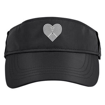 Zen Heart - Find Your Calm. Mindful Inner Peace Love Symbol Adult Drive Performance Visor