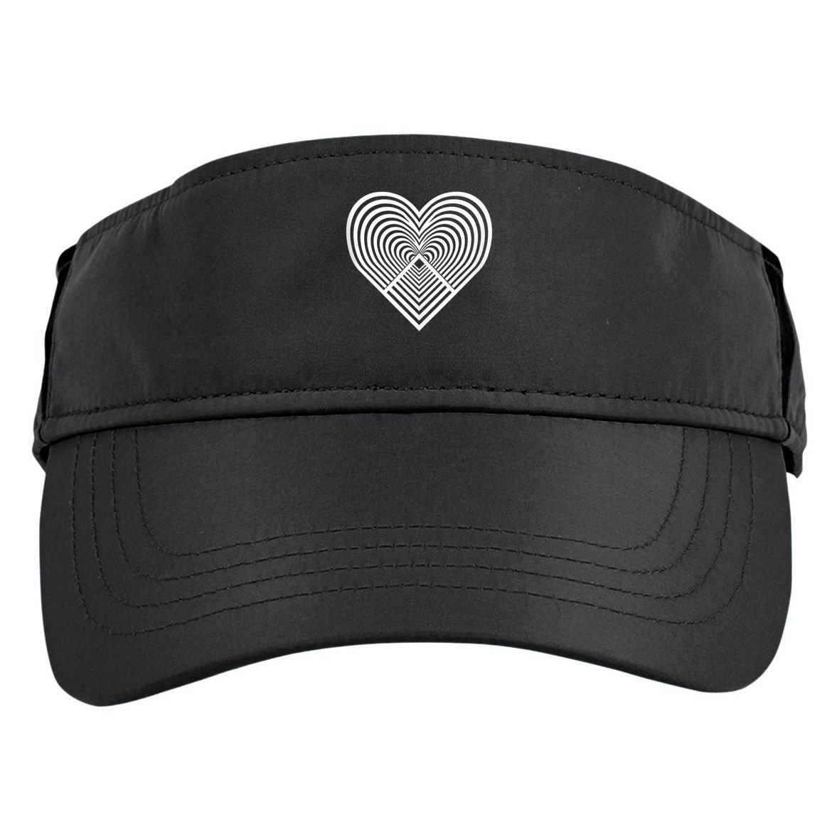 Zen Heart - Find Your Calm. Mindful Inner Peace Love Symbol Adult Drive Performance Visor