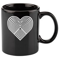 Zen Heart - Find Your Calm. Mindful Inner Peace Love Symbol 11oz C Handle Ceramic Mug
