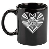 Zen Heart - Find Your Calm. Mindful Inner Peace Love Symbol 11oz C Handle Ceramic Mug
