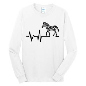 Zebra Heartbeat Graphic Tall Long Sleeve T-Shirt