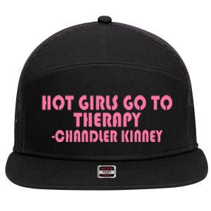 Zariazariazaria Hot Girl Go To Therapy Chandler Kinney 7 Panel Mesh Trucker Snapback Hat