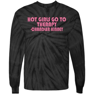 Zariazariazaria Hot Girl Go To Therapy Chandler Kinney Tie-Dye Long Sleeve Shirt