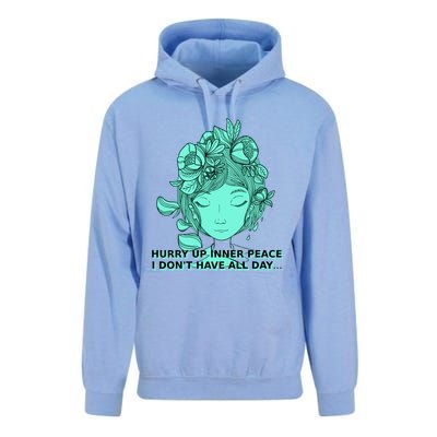 Zen Hurry Up Inner Peace  I Dont Have All Day  Gift Unisex Surf Hoodie