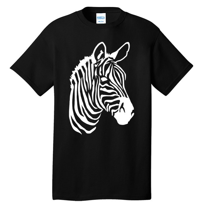 Zebra Head Tall T-Shirt