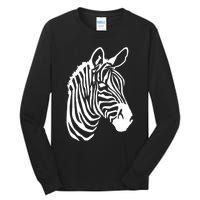 Zebra Head Tall Long Sleeve T-Shirt