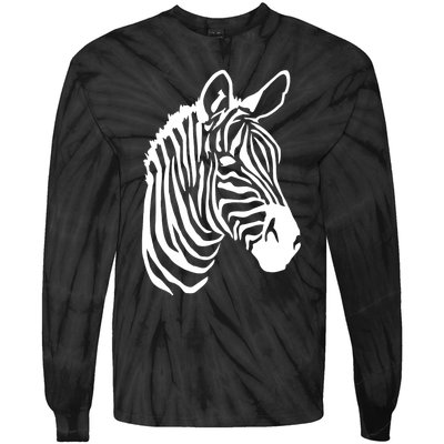 Zebra Head Tie-Dye Long Sleeve Shirt