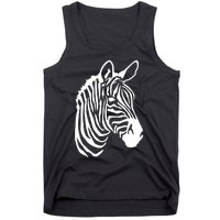 Zebra Head Tank Top